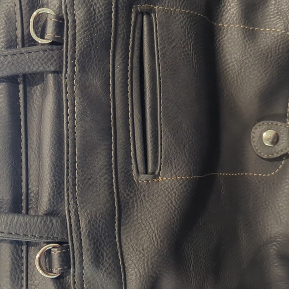 Multi Sac™ Black Handbag w/Silver Hardware Zippered Closure NWOT - Picture 11 of 15